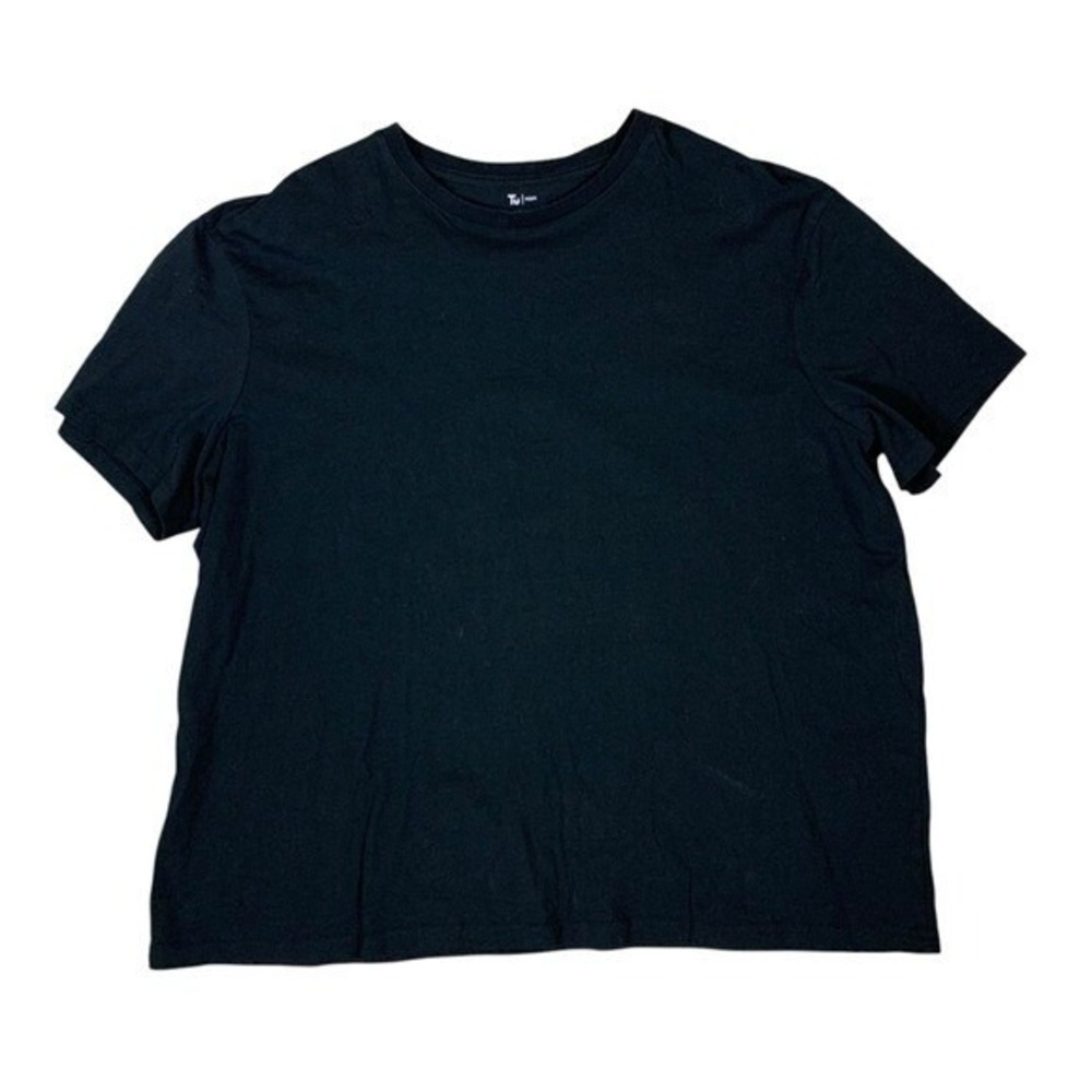 Tu‎ Man Black Crewneck Short Sleeve T-Shirt Size XXL Basic Casual Lightweight